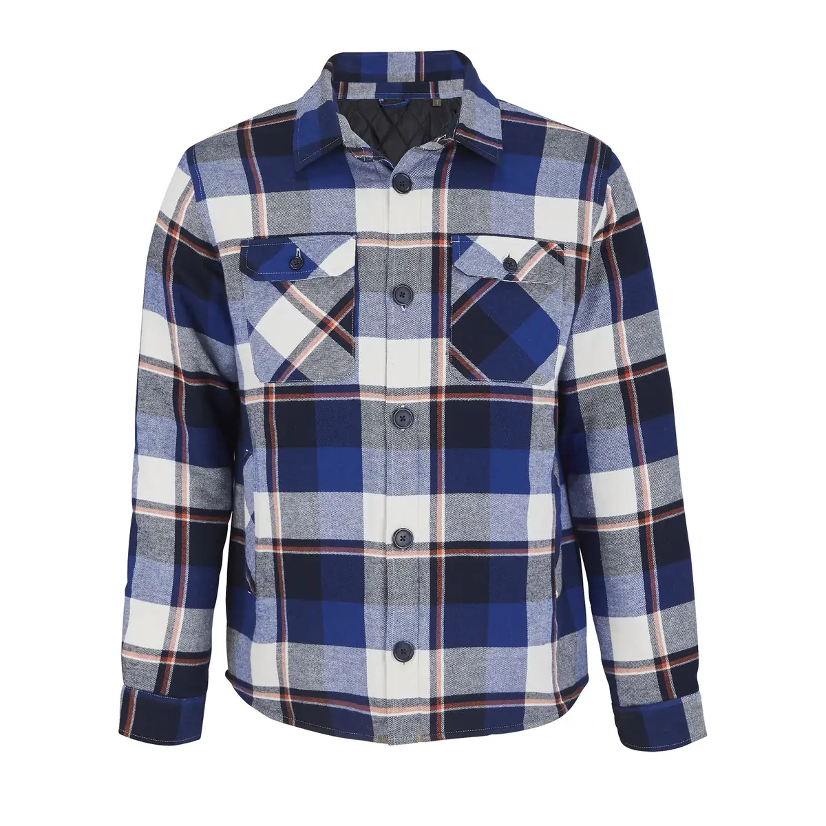 Sobrecamisa cuadros unisex SOL’S NOAH 03989 4 Sobrecamisa cuadros unisex SOL’S NOAH 03989 en Azul royal, frontal sin persona.