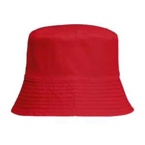 Sombrero reversible SOL’S BUCKET NYLON 03999 en Azul marino/Rojo vivo, cara reversible sin persona.