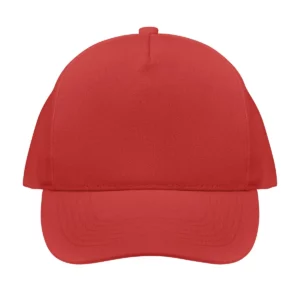 Gorra unisex SOL’S SEOUL 04092 en Rojo, frontal sin persona.