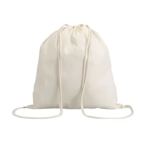 Mochila con cordones SOL’S GENOVA 04095 en Natural, frontal sin persona.