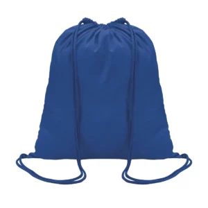 Mochila con cordones SOL’S GENOVA 04095 en Azul royal, frontal sin persona.