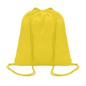 Mochila con cordones SOL’S GENOVA 04095 en Limón, frontal sin persona.