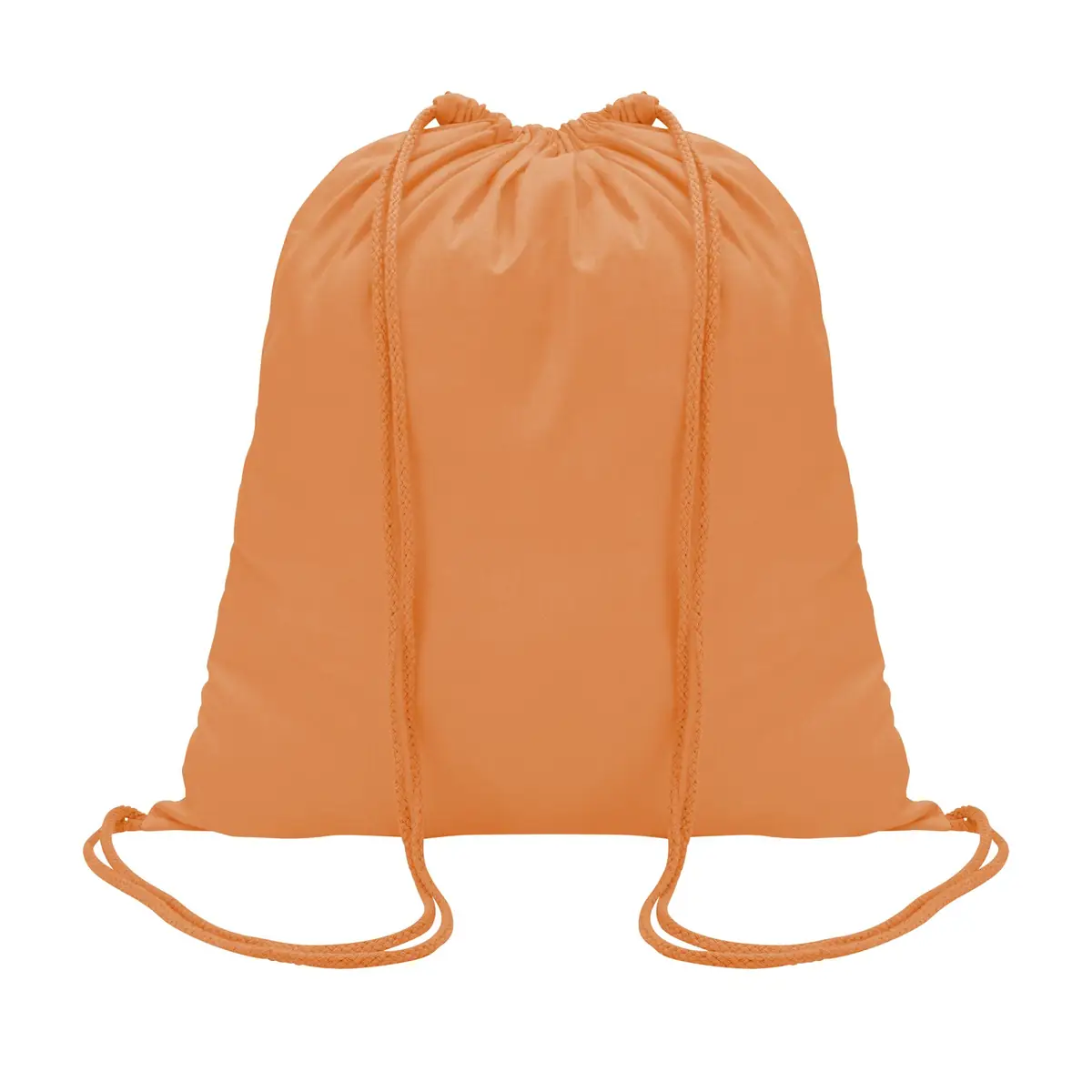 Mochila con cordones SOL’S GENOVA 04095 4 Mochila con cordones SOL’S GENOVA 04095 en Naranja claro, frontal sin persona.