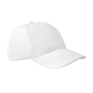 Gorra unisex SOL’S APOLLO 04096 en Blanco, vista de tres cuartos.