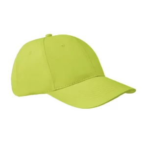 Gorra unisex SOL’S APOLLO 04096 en Verde amarillo, vista de tres cuartos.