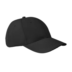 Gorra unisex SOL’S APOLLO 04096 en Negro, vista de tres cuartos.