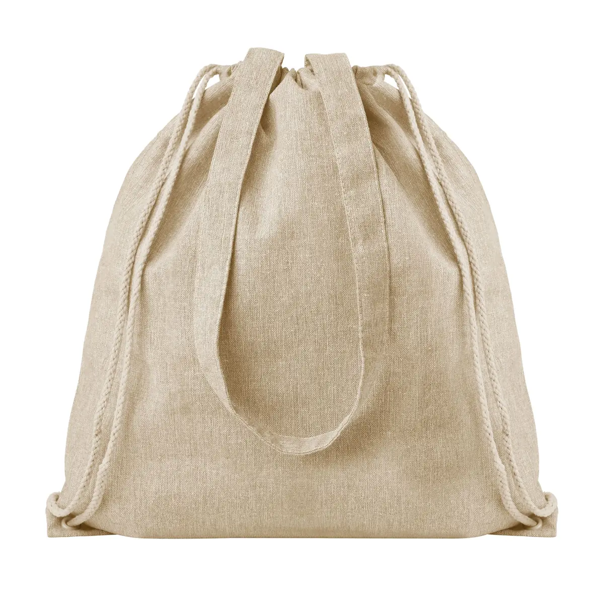 Mochila de cordones y asas SOL’S ATLANTA 04099 4 Mochila de cordones y asas SOL’S ATLANTA 04099 en Beige jaspeado, frontal sin persona.