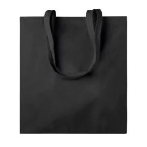 Bolsa de compra SOL’S ROMA 04100 en Negro, vista frontal sin persona.