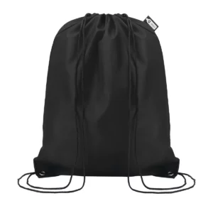 Mochila con cordones SOL’S CONSCIOUS 04103 en Negro, frontal sin persona.