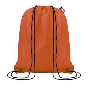 Mochila con cordones SOL’S CONSCIOUS 04103 en Naranja medio, frontal sin persona.
