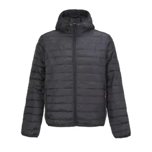 Chaqueta hombre SOL’S STREAM HOODED MEN 04444 en Negro, frontal sin persona.