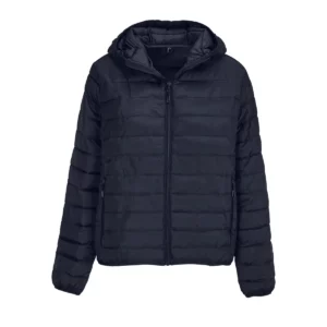 Chaqueta mujer SOL’S STREAM HOODED WOMEN 04445 en French marino, frontal sin persona.
