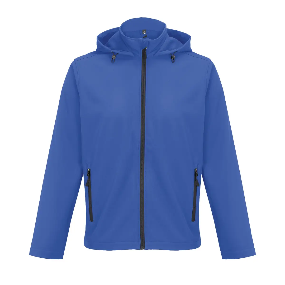 Chaqueta softshell hombre SOL’S RACE HOODED MEN 04447 5 Chaqueta softshell hombre SOL’S RACE HOODED MEN 04447 en Azul royal, frontal sin persona.