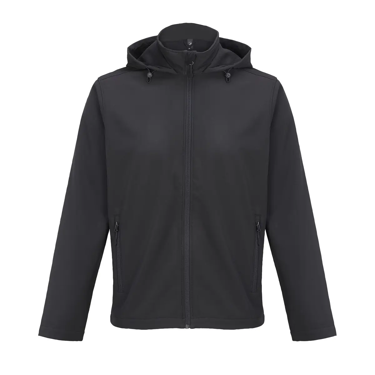 Chaqueta softshell hombre SOL’S RACE HOODED MEN 04447 3 Chaqueta softshell hombre SOL’S RACE HOODED MEN 04447 en Negro, frontal sin persona.
