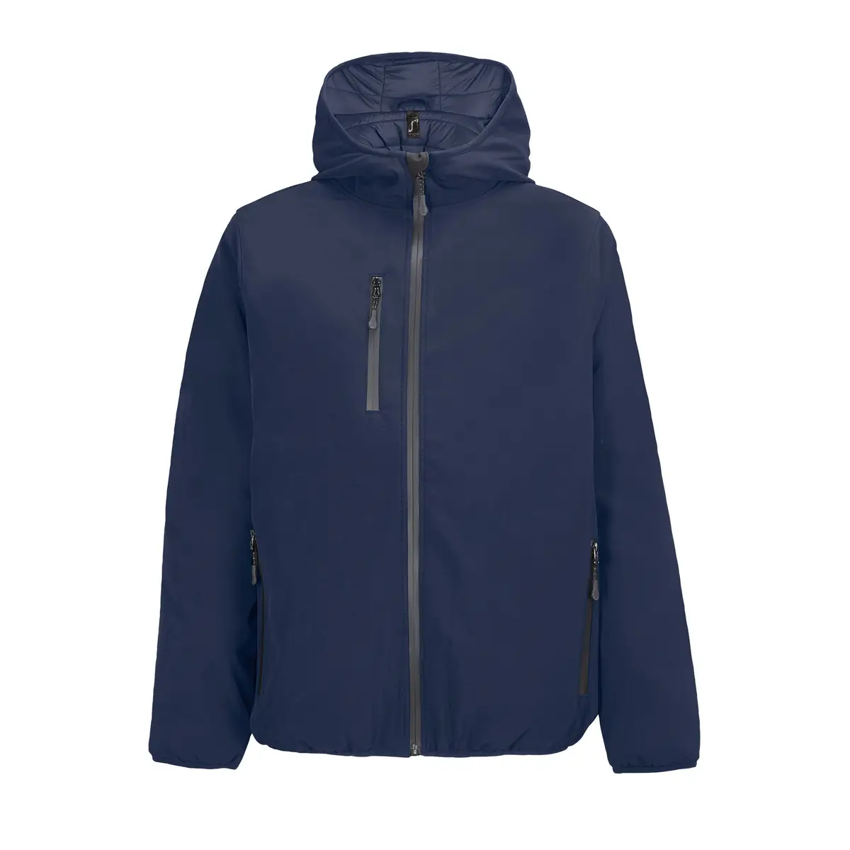 Chaqueta softshell hombre SOL’S FALCON PADDED MEN 04449 6 Chaqueta softshell hombre SOL’S FALCON PADDED MEN 04449 en Azul profundo, frontal sin persona.