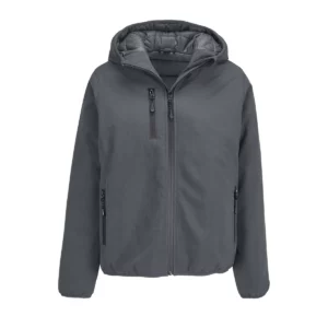 Chaqueta softshell mujer SOL’S FALCON PADDED WOMEN 04450 en Antracita, frontal sin persona.