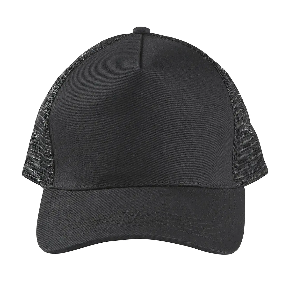Gorra de malla unisex SOL’S BLINK 04451 3 Gorra de malla unisex SOL’S BLINK 04451 en Negro, frontal sin persona.