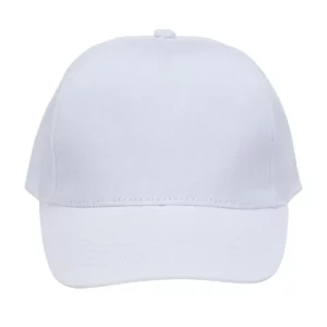 Gorra infantil SOL’S BUZZ KIDS 04745 en Blanco, frontal sin persona.