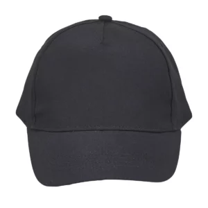 Gorra infantil SOL’S BUZZ KIDS 04745 en Negro, frontal sin persona.