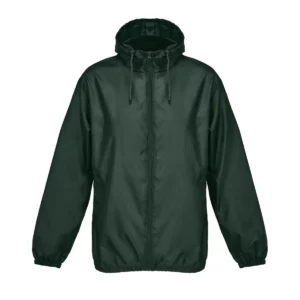 Cortavientos unisex SOL’S SHIELD 04758 en Verde bosque, frontal sin persona.