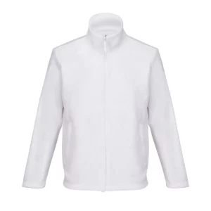 Chaqueta micropolar unisex SOL’S NITRO 04759 en Blanco, frontal sin persona.