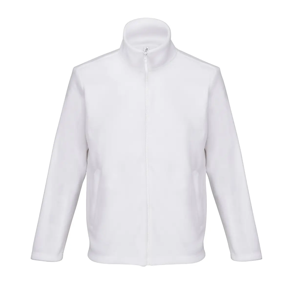 Chaqueta micropolar unisex SOL’S NITRO 04759 3 Chaqueta micropolar unisex SOL’S NITRO 04759 en Blanco, frontal sin persona.