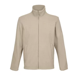 Chaqueta micropolar unisex SOL’S NITRO 04759 en Cuerda, frontal sin persona.