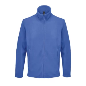 Chaqueta micropolar unisex SOL’S NITRO 04759 en Azul royal, frontal sin persona.
