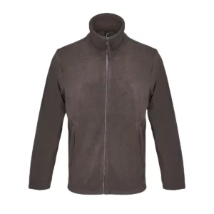 Chaqueta micropolar unisex SOL’S NITRO 04759 en Chocolate oscuro, frontal sin persona.