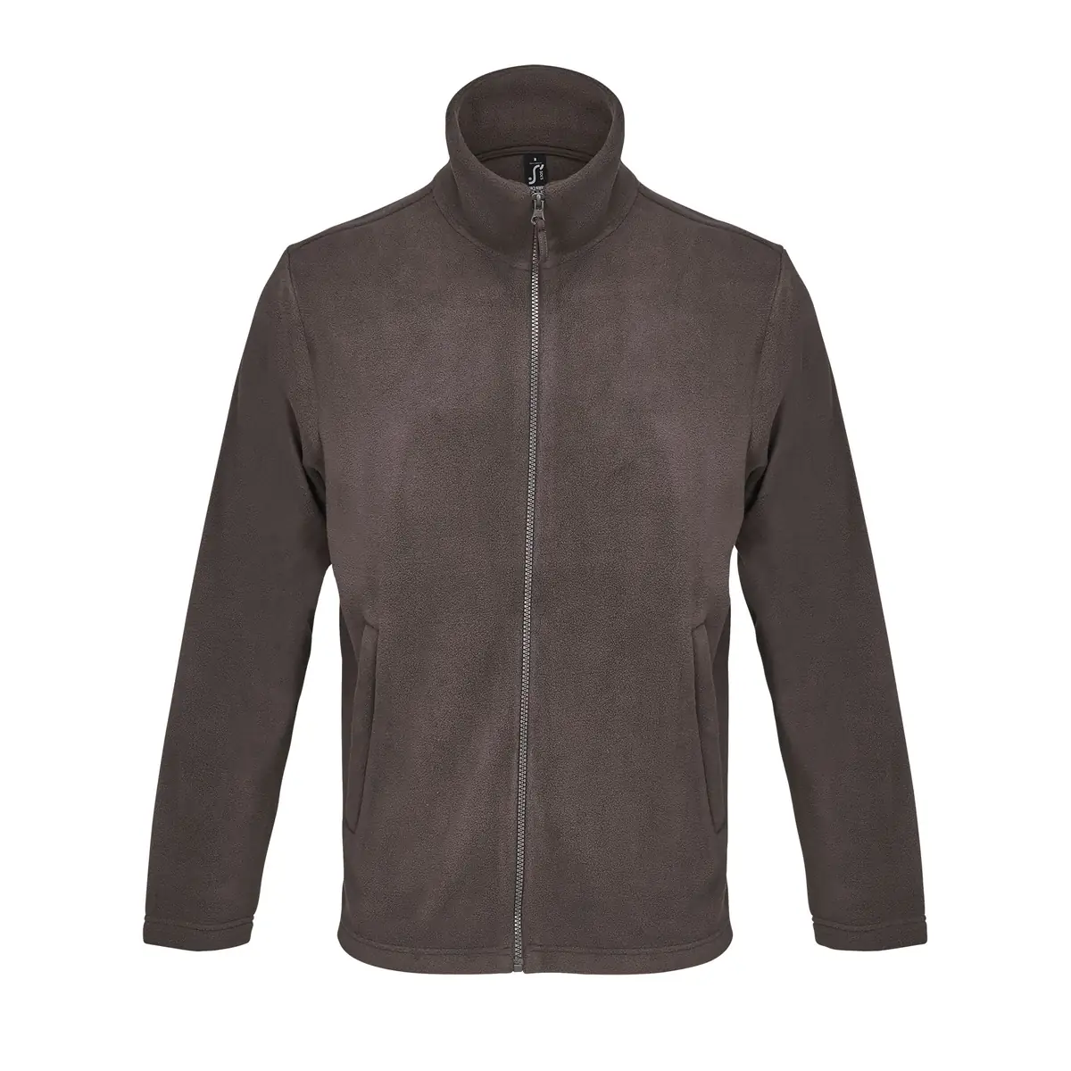 Chaqueta micropolar unisex SOL’S NITRO 04759 12 Chaqueta micropolar unisex SOL’S NITRO 04759 en Chocolate oscuro, frontal sin persona.