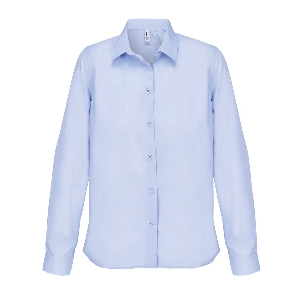 Camisa popelina mujer SOL’S BAILEY WOMEN 04771 5 Camisa popelina mujer SOL’S BAILEY WOMEN 04771 en Azul cielo, frontal sin persona.