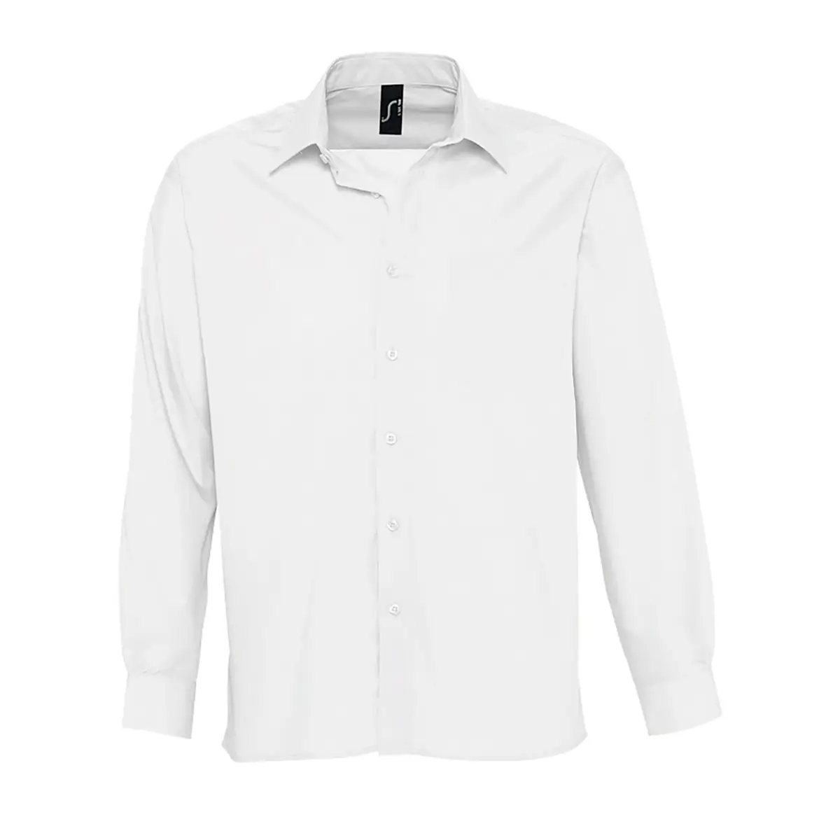 Camisa manga larga hombre SOL’S BALTIMORE 16040 3 Camisa manga larga hombre SOL’S BALTIMORE 16040 en Blanco, frontal sin persona.