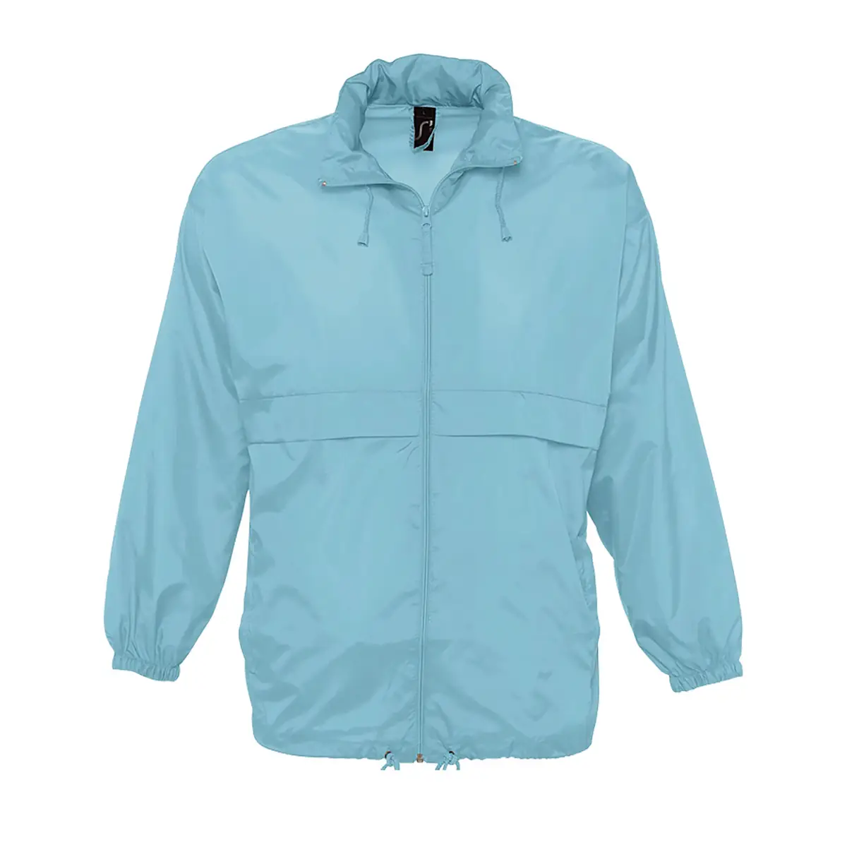 Cortavientos unisex SOL’S SURF 32000 5 Cortavientos unisex SOL’S SURF 32000 en Azul atolón, frontal sin persona.