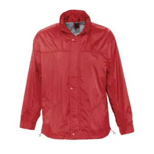 Cortavientos hombre SOL’S MISTRAL 46000 en Rojo, frontal sin persona.