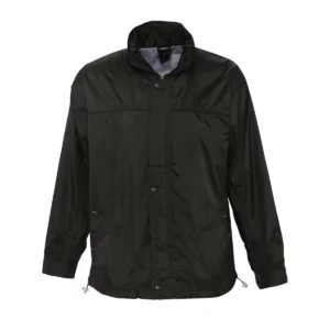 Cortavientos hombre SOL’S MISTRAL 46000 en Negro, frontal sin persona.