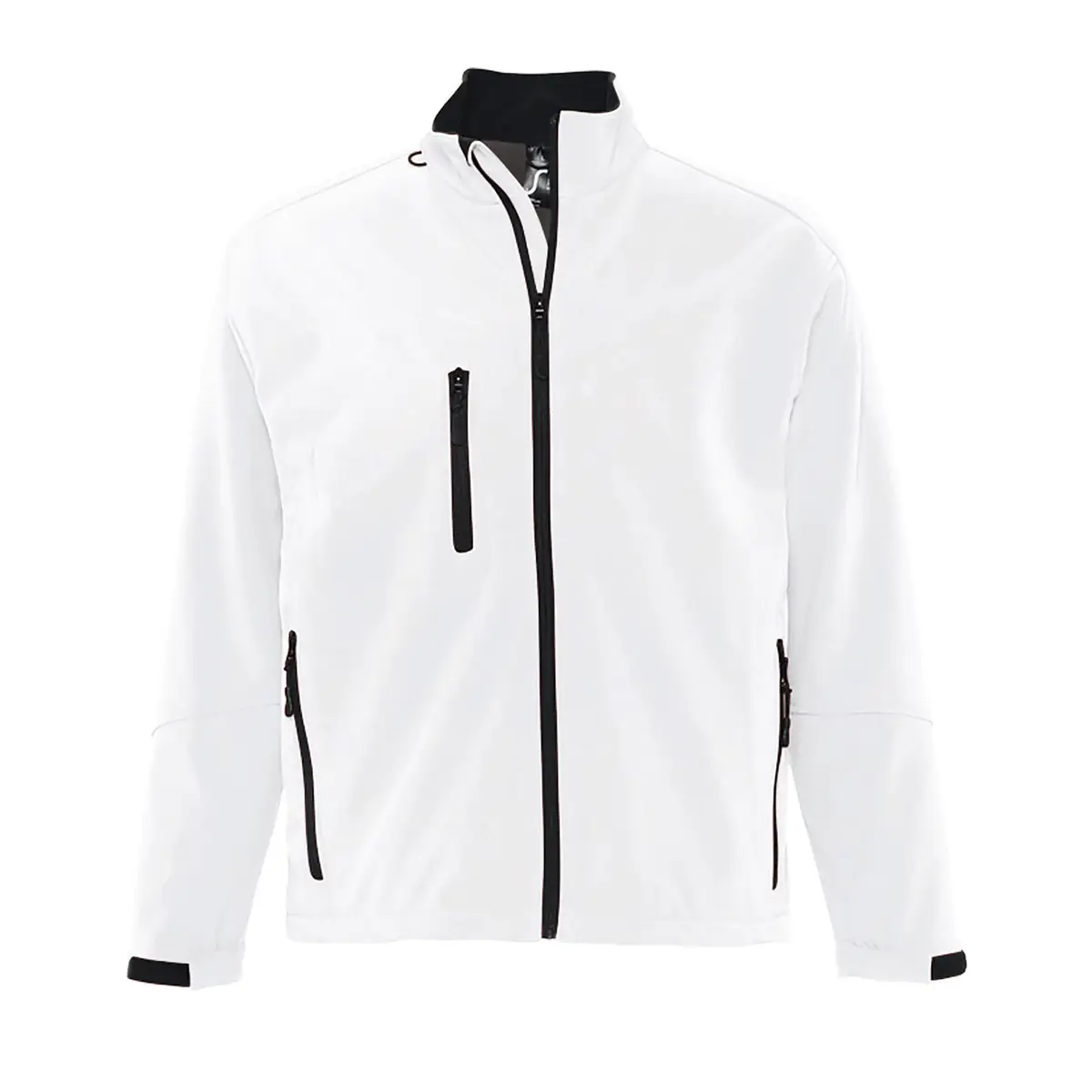 Chaqueta softshell hombre SOL’S RELAX 46600 4 Chaqueta softshell hombre SOL’S RELAX 46600 en Blanco, frontal sin persona.