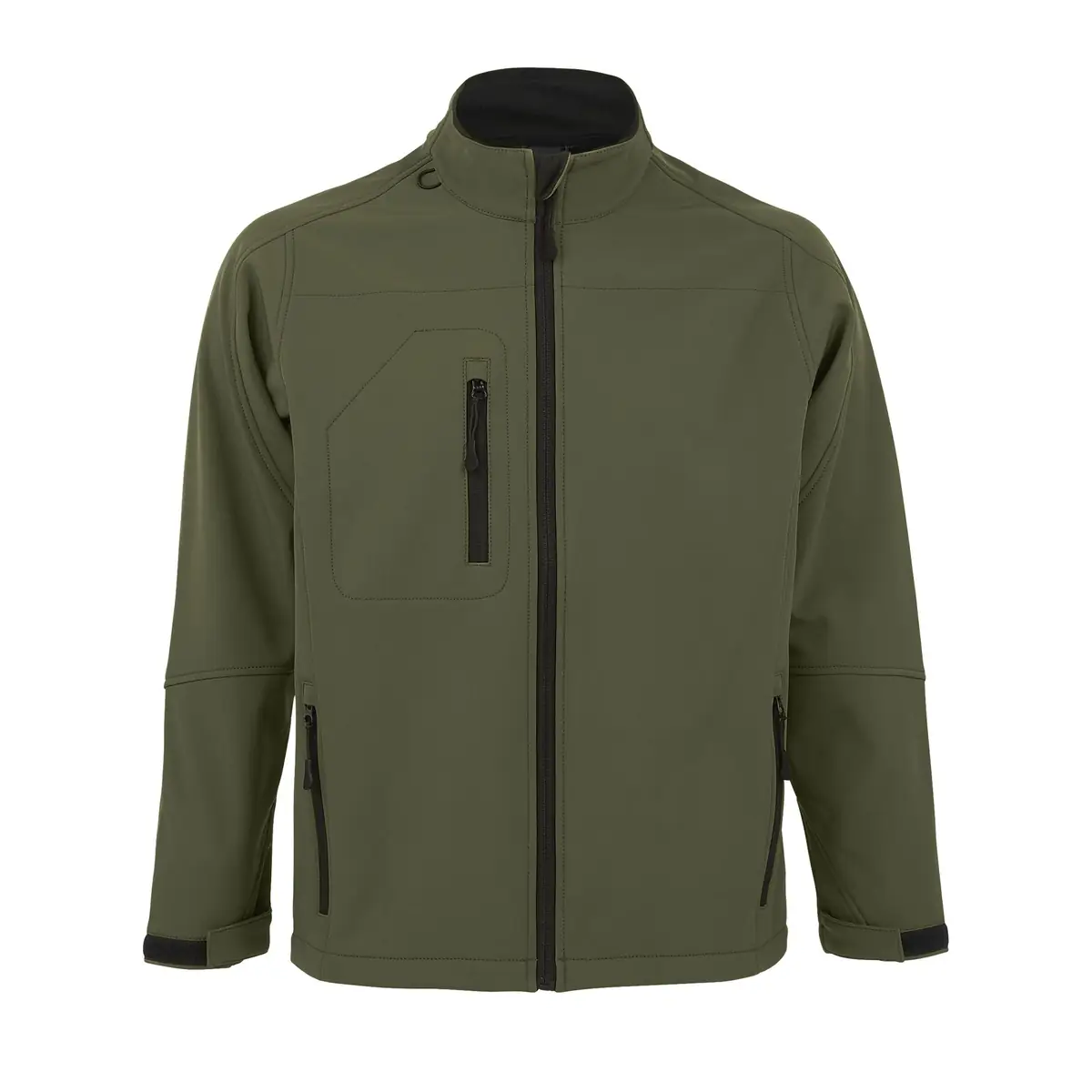 Chaqueta softshell hombre SOL’S RELAX 46600 11 Chaqueta softshell hombre SOL’S RELAX 46600 en Army, frontal sin persona.