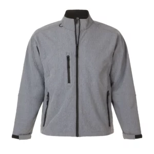 Chaqueta softshell hombre SOL’S RELAX 46600 en Gris mezcla, frontal sin persona.