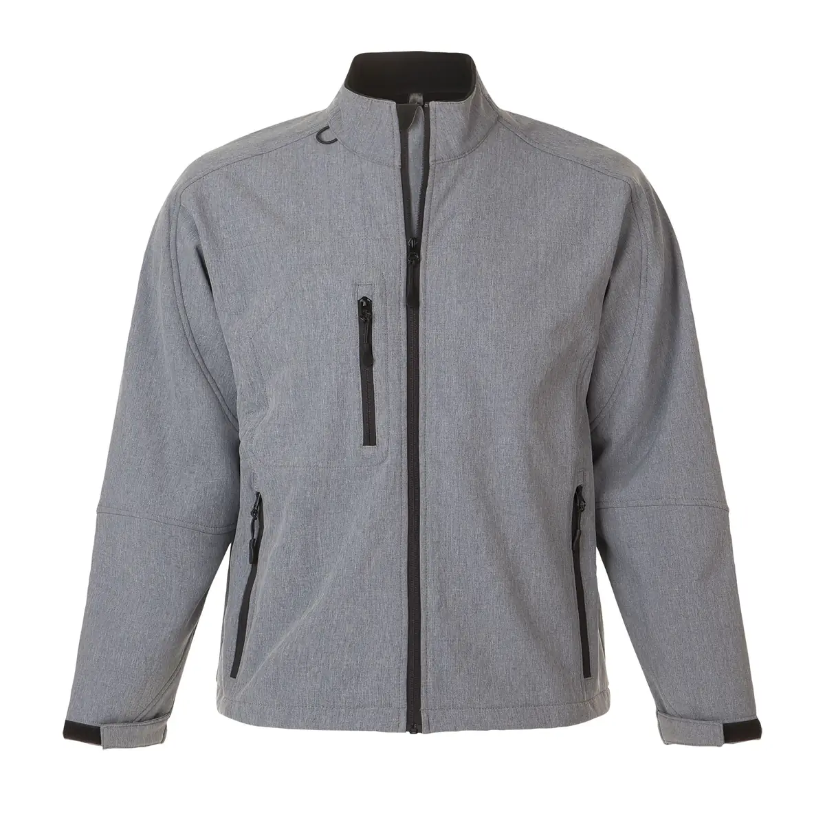 Chaqueta softshell hombre SOL’S RELAX 46600 10 Chaqueta softshell hombre SOL’S RELAX 46600 en Gris mezcla, frontal sin persona.
