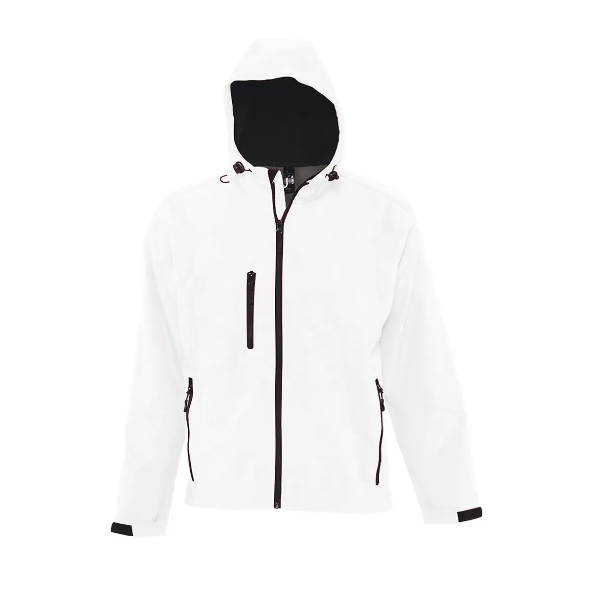 Chaqueta softshell hombre SOL’S REPLAY MEN 46602 3 Chaqueta softshell hombre SOL’S REPLAY MEN 46602 en Blanco, frontal sin persona.