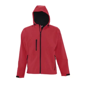 Chaqueta softshell hombre SOL’S REPLAY MEN 46602 en Rojo chili, frontal sin persona.