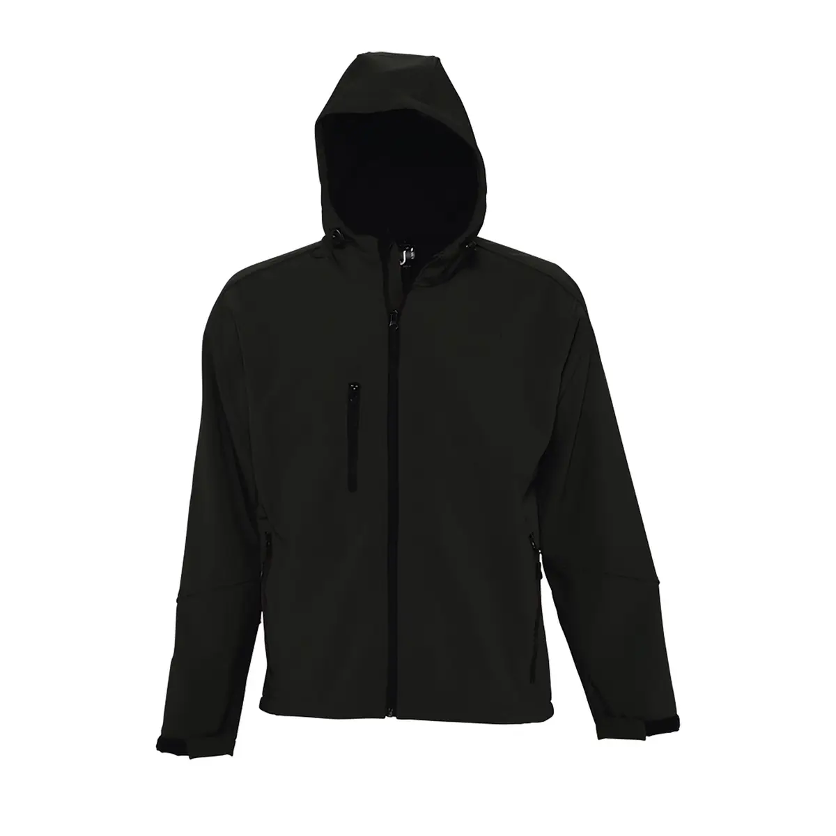 Chaqueta softshell hombre SOL’S REPLAY MEN 46602 4 Chaqueta softshell hombre SOL’S REPLAY MEN 46602 en Negro, frontal sin persona.