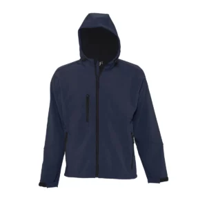 Chaqueta softshell hombre SOL’S REPLAY MEN 46602 en French marino, frontal sin persona.