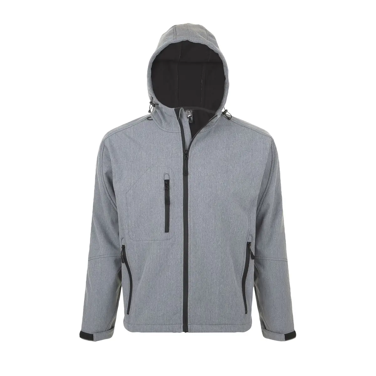 Chaqueta softshell hombre SOL’S REPLAY MEN 46602 8 Chaqueta softshell hombre SOL’S REPLAY MEN 46602 en Gris mezcla, frontal sin persona.