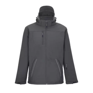 Chaqueta softshell hombre SOL’S ROCK MEN 46604 en Antracita, frontal sin persona.