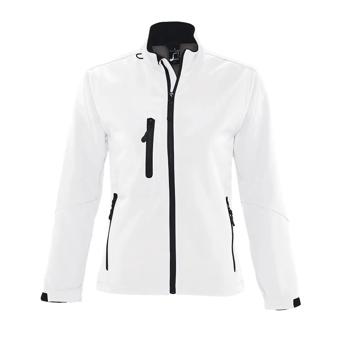 Chaqueta softshell mujer SOL’S ROXY 46800 4 Chaqueta softshell mujer SOL’S ROXY 46800 en Blanco, frontal sin persona.
