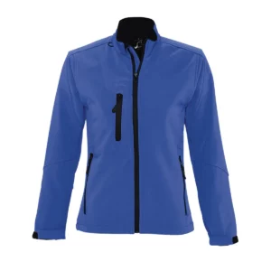 Chaqueta softshell mujer SOL’S ROXY 46800 en Azul royal, frontal sin persona.