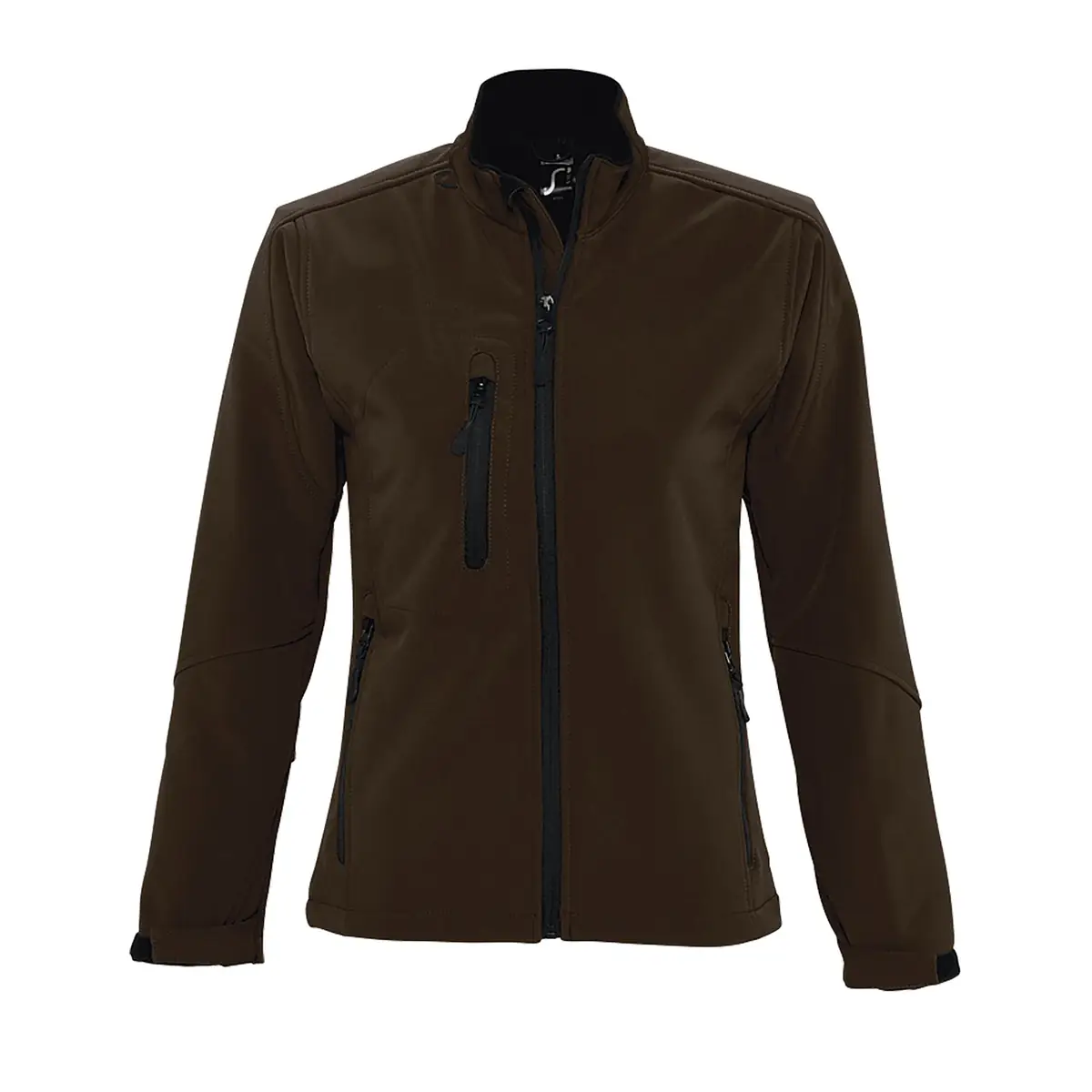 Chaqueta softshell mujer SOL’S ROXY 46800 6 Chaqueta softshell mujer SOL’S ROXY 46800 en Chocolate oscuro, frontal sin persona.