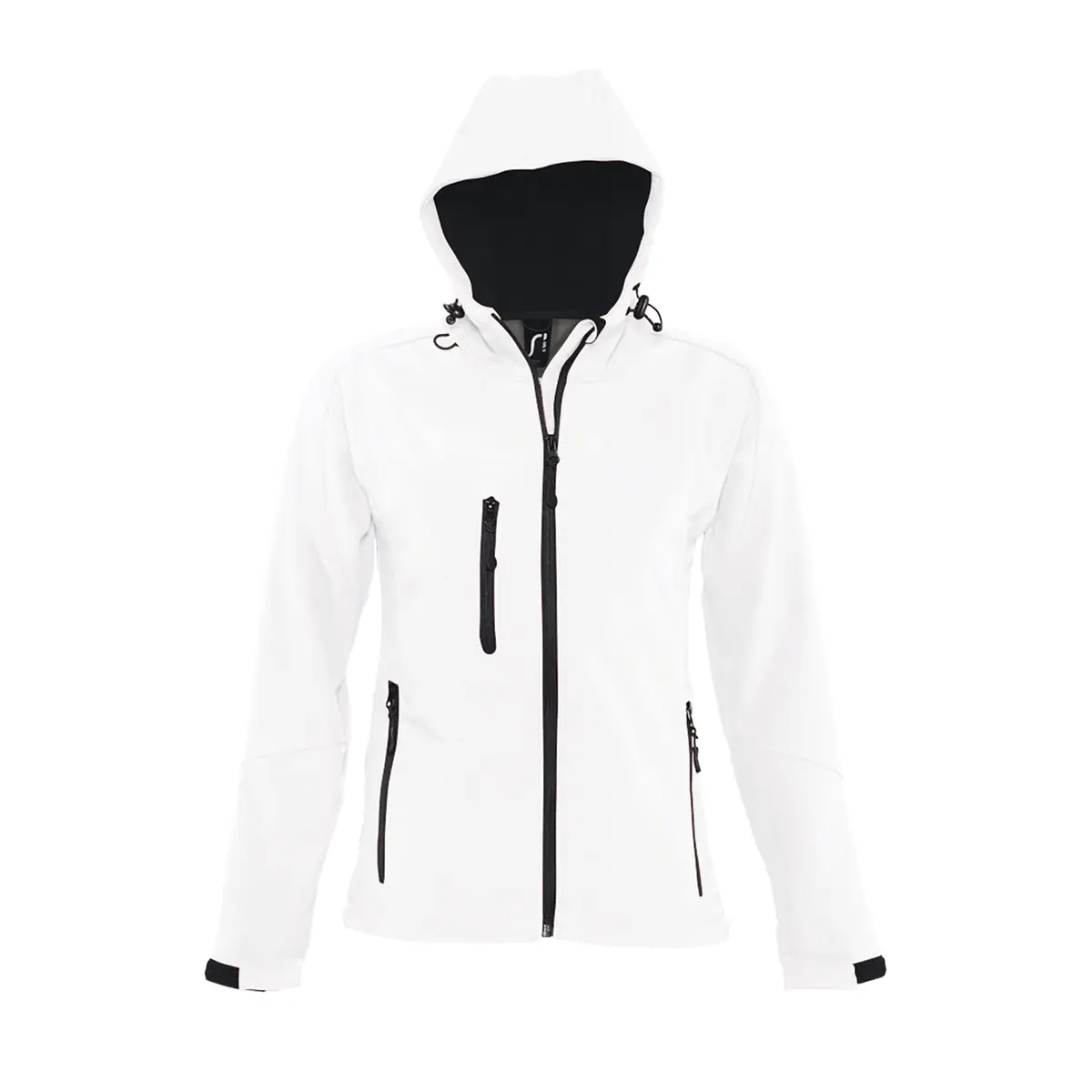 Chaqueta softshell mujer SOL’S REPLAY WOMEN 46802 3 Chaqueta softshell mujer SOL’S REPLAY WOMEN 46802 en Blanco, frontal sin persona.