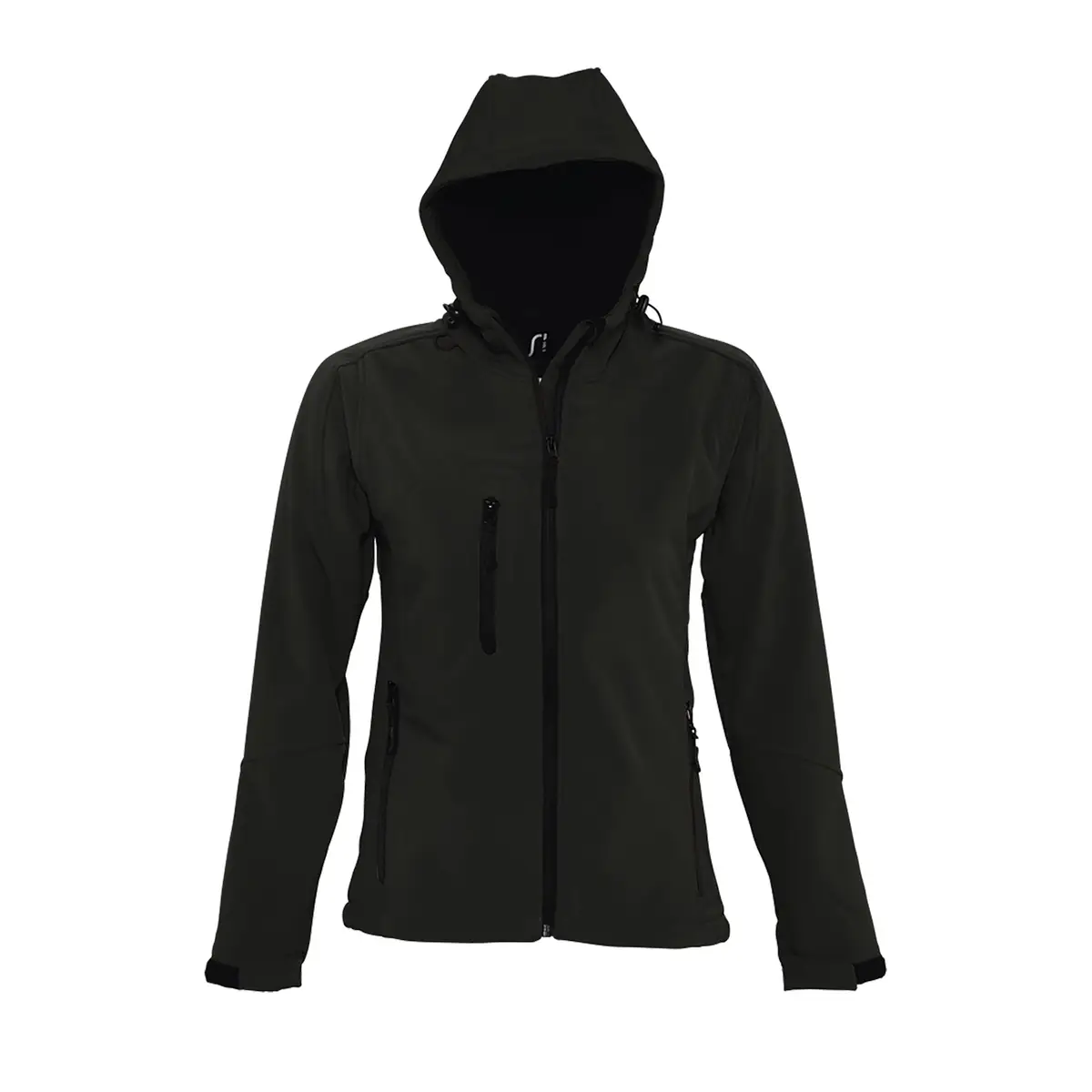 Chaqueta softshell mujer SOL’S REPLAY WOMEN 46802 4 Chaqueta softshell mujer SOL’S REPLAY WOMEN 46802 en Negro, frontal sin persona.